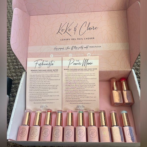 Koko & Claire Luxury Nail Gel Manicure Kit Polish Laquer Over $300 value… - Picture 2 of 6
